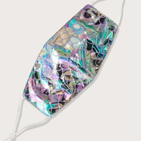 Mermaid Scale Face Mask - Picture 2 of 5